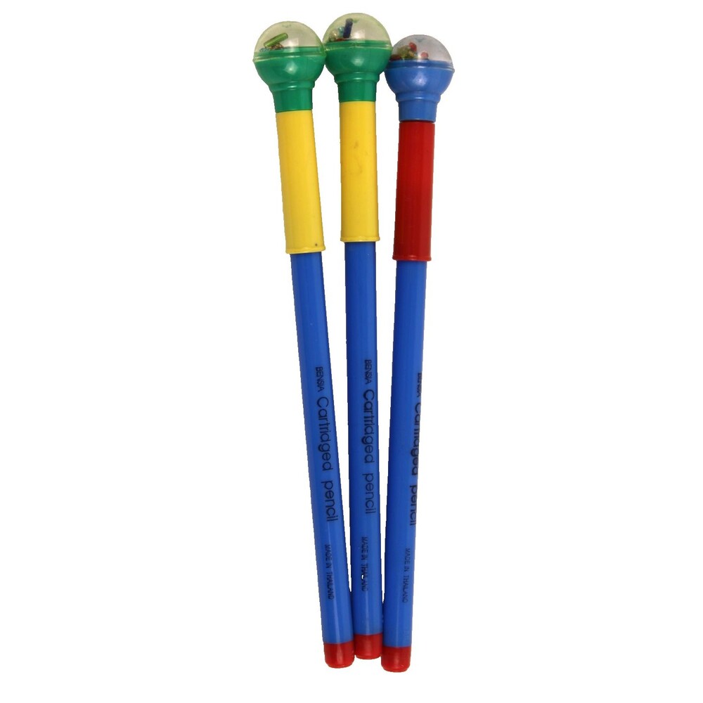 VINTAGE 80'S BENSIA SHAKE POP A POINT PENCILS SPARKLING NEW GENX